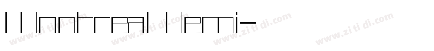 Montreal Demi字体转换